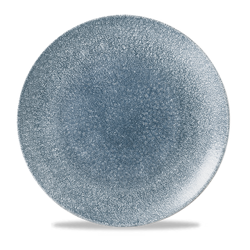 Raku Topaz Blue Coupe Plate 28.8cm